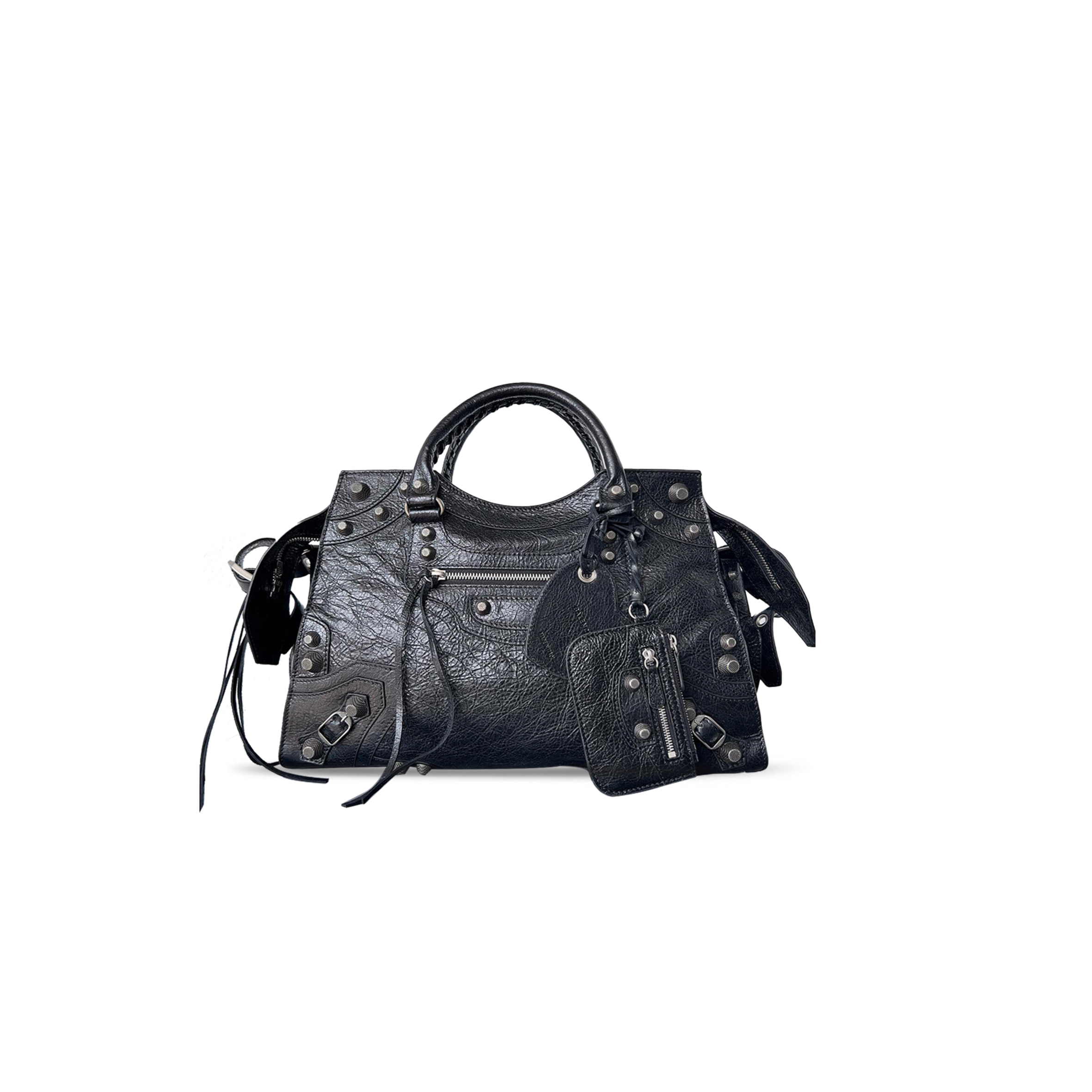 BALENCIAGA NEO CAGOLE CITY IN BLACK 700451210BS1000 (38.9*24.9*17cm)